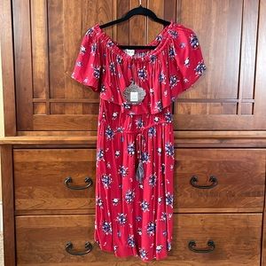 NWT Knox Rose Cherry Red Dress- women’s size S